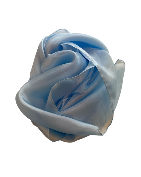 Handgeverfde speelzijde 90 x 90 cm blauw