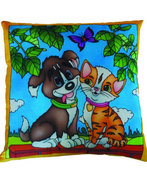 Chat Chien - 40 x 40 cm