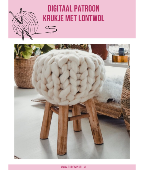 Voorblad van het patroon van een krukje