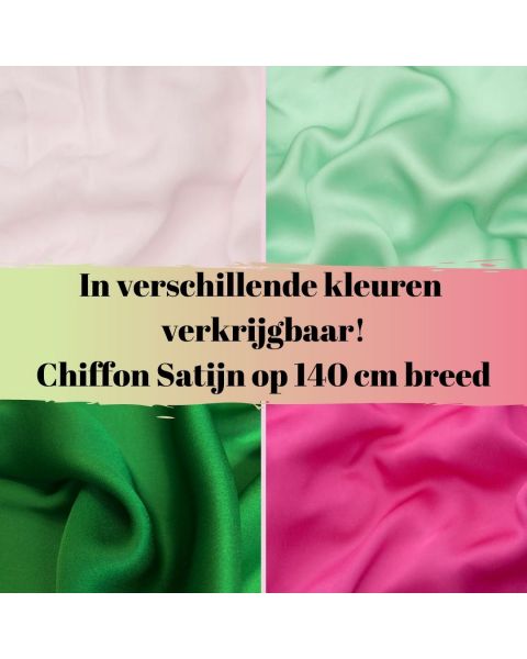 chiffon satijn op 110 cm breed