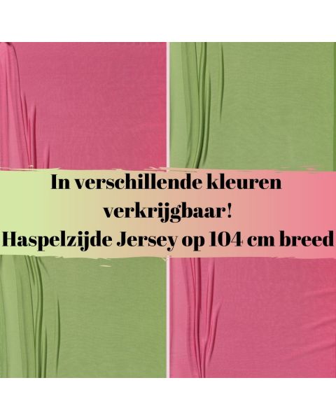 Minirol Haspelzijde Jersey per 12 m / Kleur / 104 cm breed (rond)