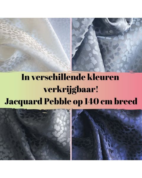 Jacquard Pebble / Kleur / 140 cm breed