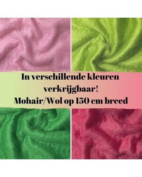 Mohair-Wol Mix / Kleur / 150 cm breed