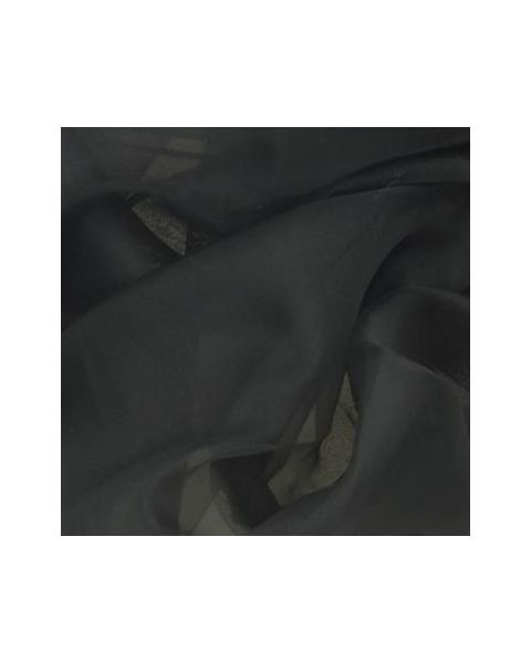 Organza Couture / Zwart / 140 cm breed